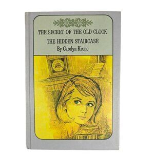 Nancy Drew The Secret of the Old Clock Hidden Staircase 1959 Hardcover Gray